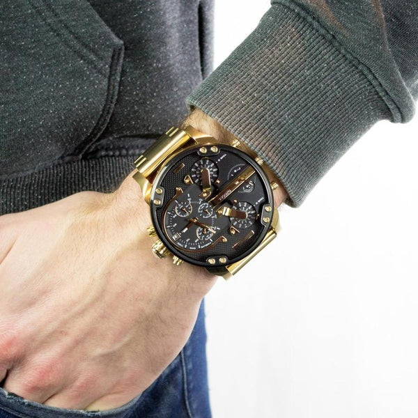 Diesel Black / Gold Mr. Daddy 2.0 Men's Chronograph Men's Watch | DZ7333