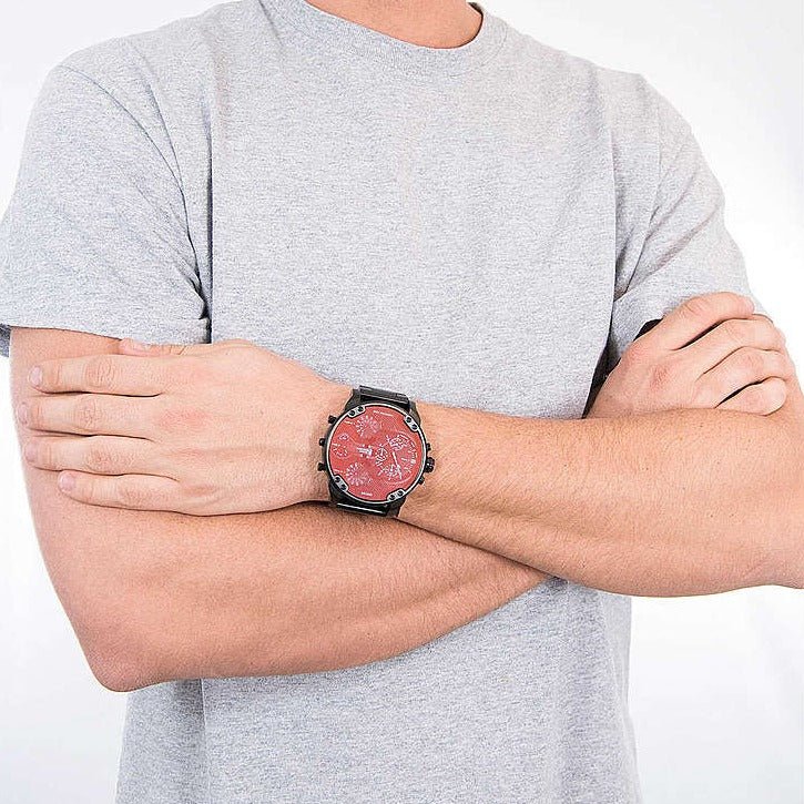 Diesel Mr. Daddy 2.0 Chronograph Black Stainless Steel Men's Watch | DZ7395 | Time Watch Specialists