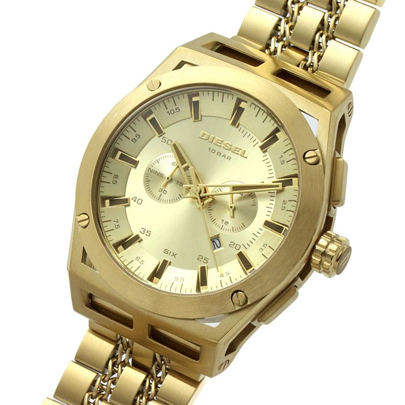 Diesel Timeframe Chronograph Gold - Tone Stainless Steel Men's Watch | DZ4580 | TIME Watches