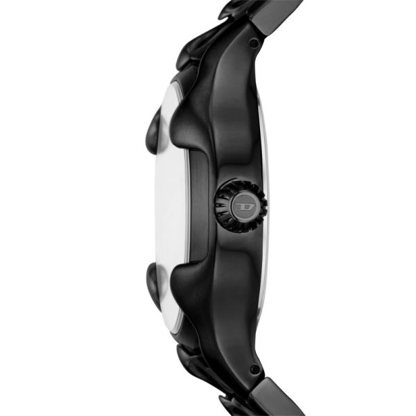 Diesel Vert Three-Hand Date, Black Stainless Steel Men's Watch | DZ2187 | Time Watch Specialists