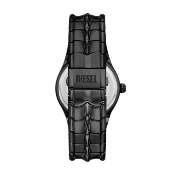 Diesel Vert Three-Hand Date, Black Stainless Steel Men's Watch | DZ2187 | Time Watch Specialists