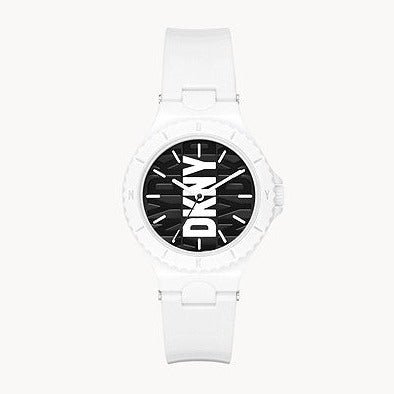 DKNY Chambers White Dial and White Steel Bracelet 38mm Women's Watch | NY6657 | TIME Watches