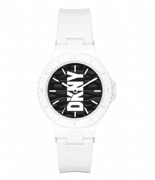 DKNY Chambers White Dial and White Steel Bracelet 38mm Women's Watch | NY6657 | TIME Watches