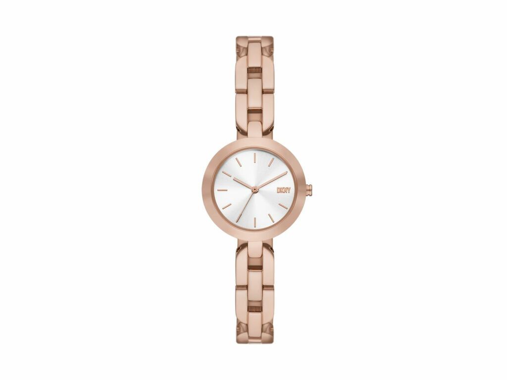 DKNY City Link White Dial and Rose Gold Steel Bracelet 26mm Women's Watch | NY6628 | TIME Watches