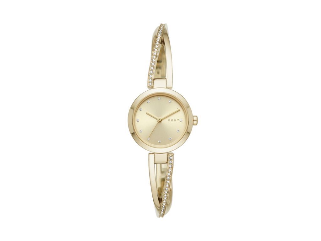 DKNY Crosswalk Gold Dial and Gold Steel Bracelet 26mm Women's Watch | NY2830 | TIME Watches