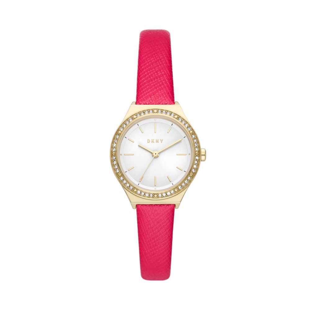 DKNY Parsons Gold Dial and Gold Steel Bracelet Women's Watch | NY6611 | TIME Watches