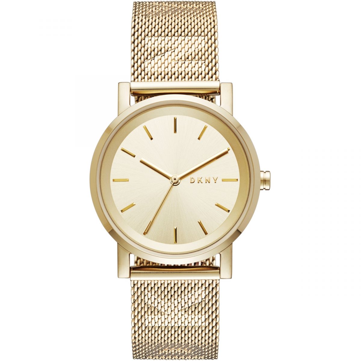DKNY Soho Champagne Dial and Gold Steel Bracelet 34mm Women's Watch | NY2621 | TIME Watches
