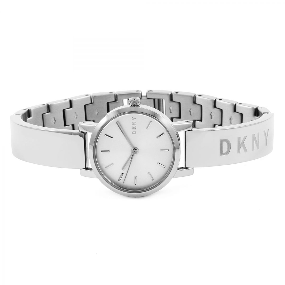DKNY Soho Silver Dial and Silver Steel Bracelet 24mm Women's Watch | NY2306 | TIME Watches