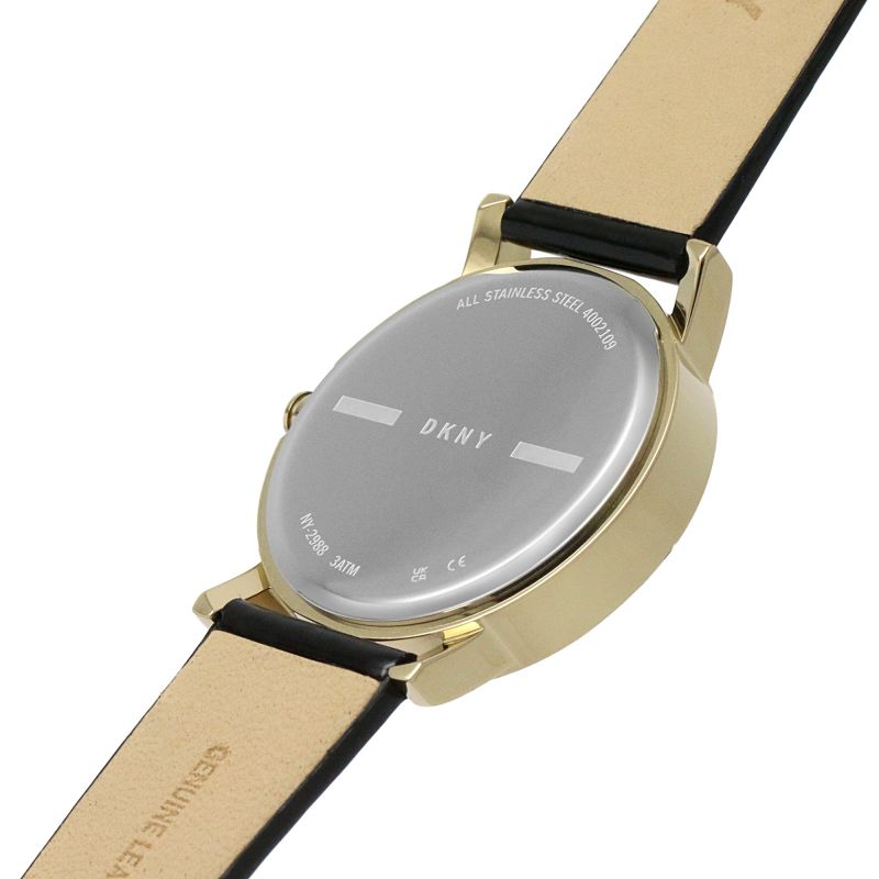 DKNY Soho Black Dial and Black Leather 34mm Women's Watch | NY2988 | TIME Watches