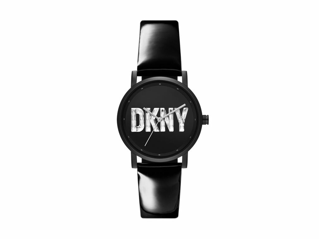 DKNY Soho Black Dial and Black Leather 34mm Women's Watch | NY6635 | TIME Watches