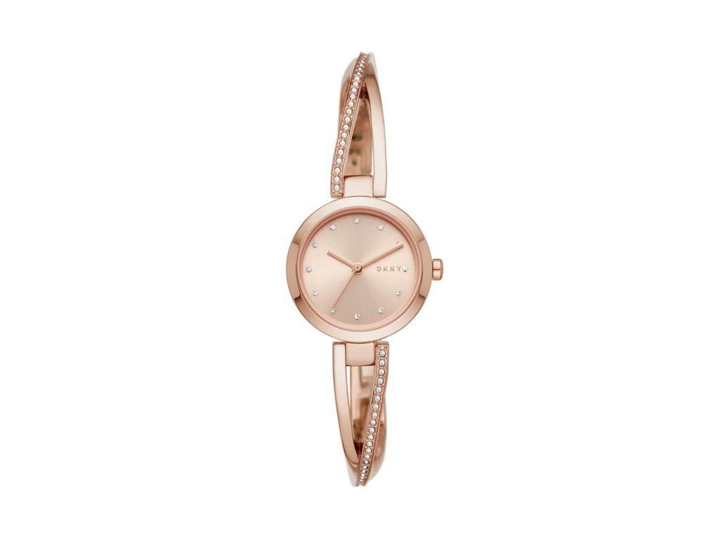 DKNY Crosswalk Rose Gold Dial and Rose Gold Steel Bracelet 26mm Women's Watch | NY2831 | TIME Watches
