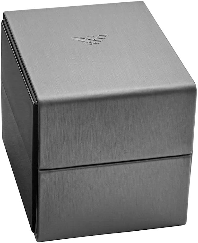 Emporio Armani Three-Hand Date Black Polyurethane Band Men's Watch | AR11539 | Time Watch Specialists