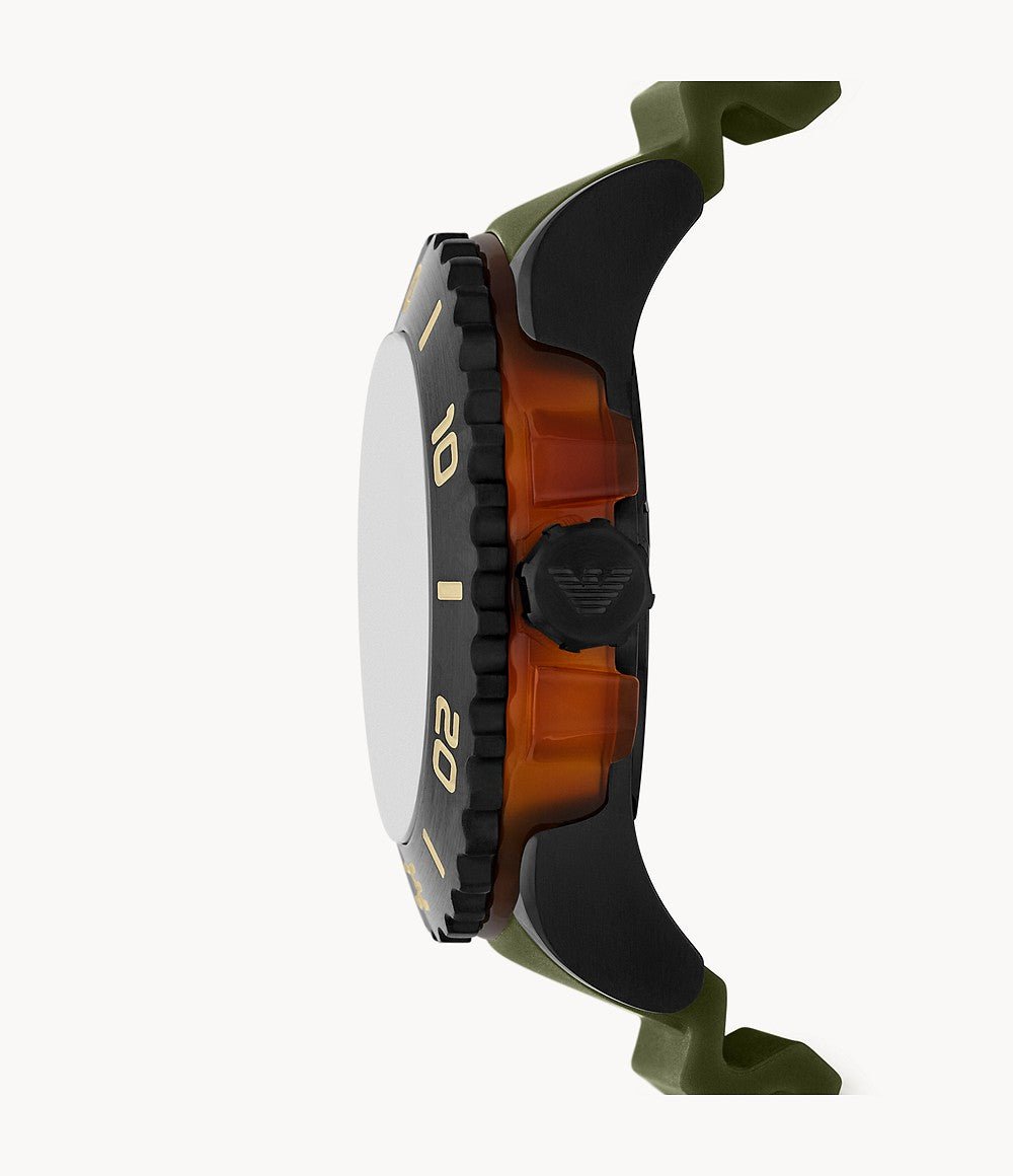 Emporio Armani Three-Hand Date Polyurethane Men's Watch | AR11540 | Time Watch Specialists