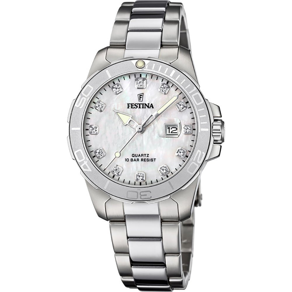 Festina Boyfriend Stainless Steel Woman's Watch | F20503/1 | Time Watch Specialists