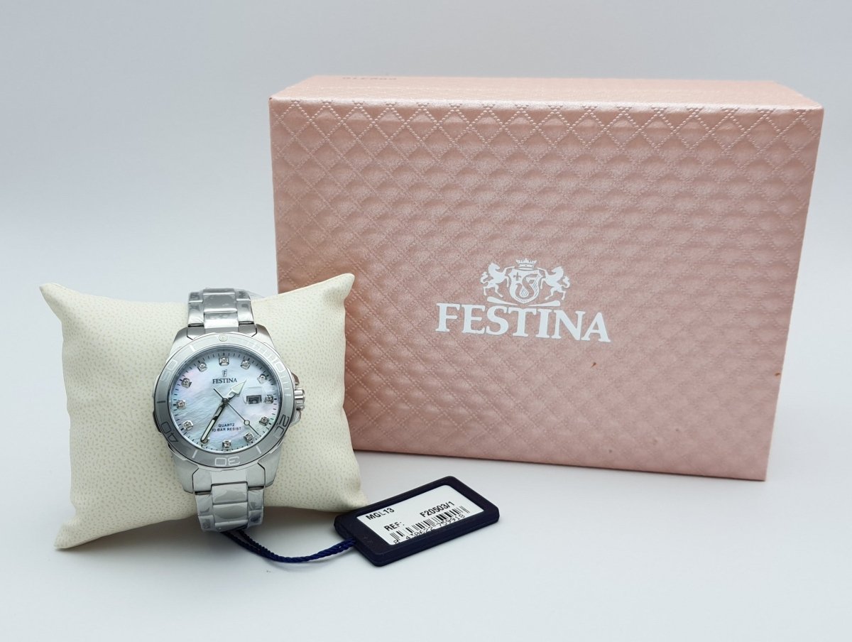 Festina Boyfriend Stainless Steel Woman's Watch | F20503/1 | Time Watch Specialists