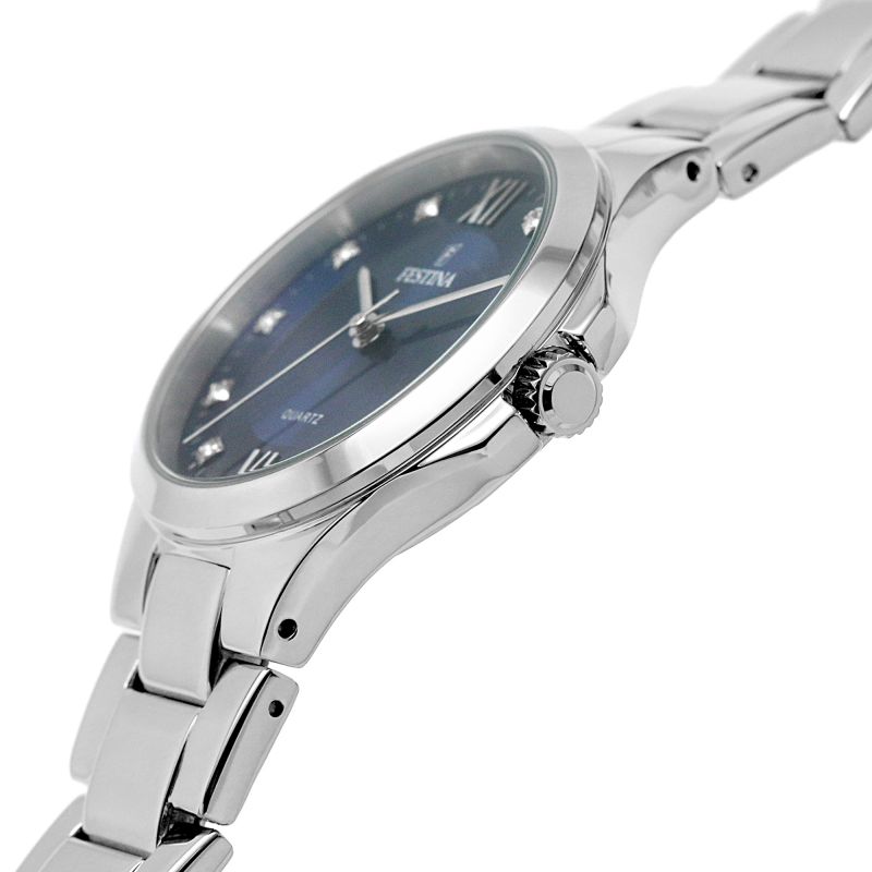 Festina Stainless Steel Blue Dial Woman's Watch | F20582/3 | Time Watch Specialists