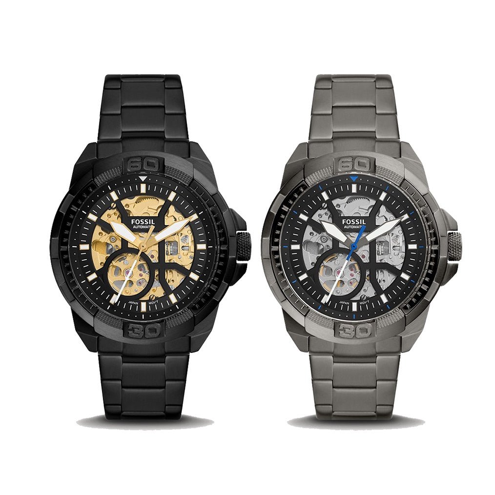 Fossil Bronson Automatic Smoke Stainless Steel Men's Watch | ME3218 | TIME Watches