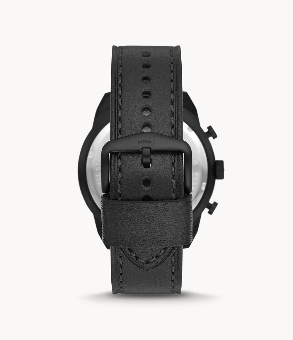 Fossil Bronson Chronograph Black Eco Leather Watch | FS5874 | TIME Watches