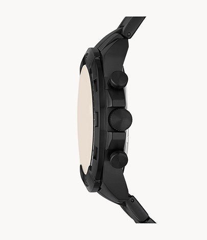 Fossil Bronson Chronograph Black Stainless Steel Men's Watch - FS5851 | Time Watch Specialists