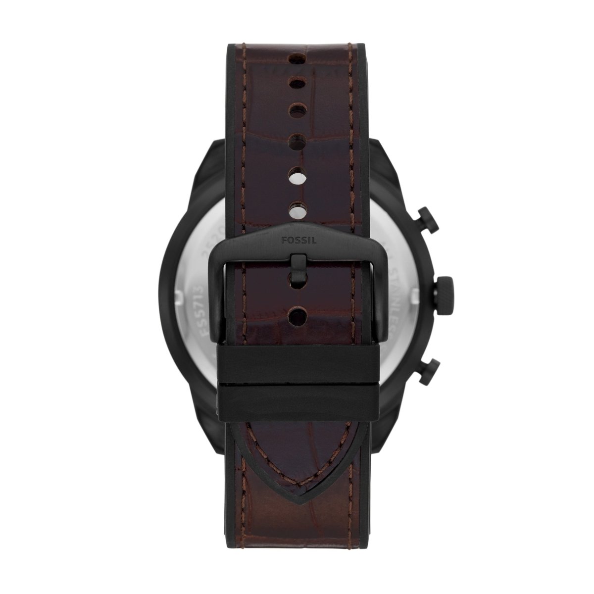 Fossil Bronson Chronograph Brown Croco Leather Men's Watch | FS5713 | TIME Watches