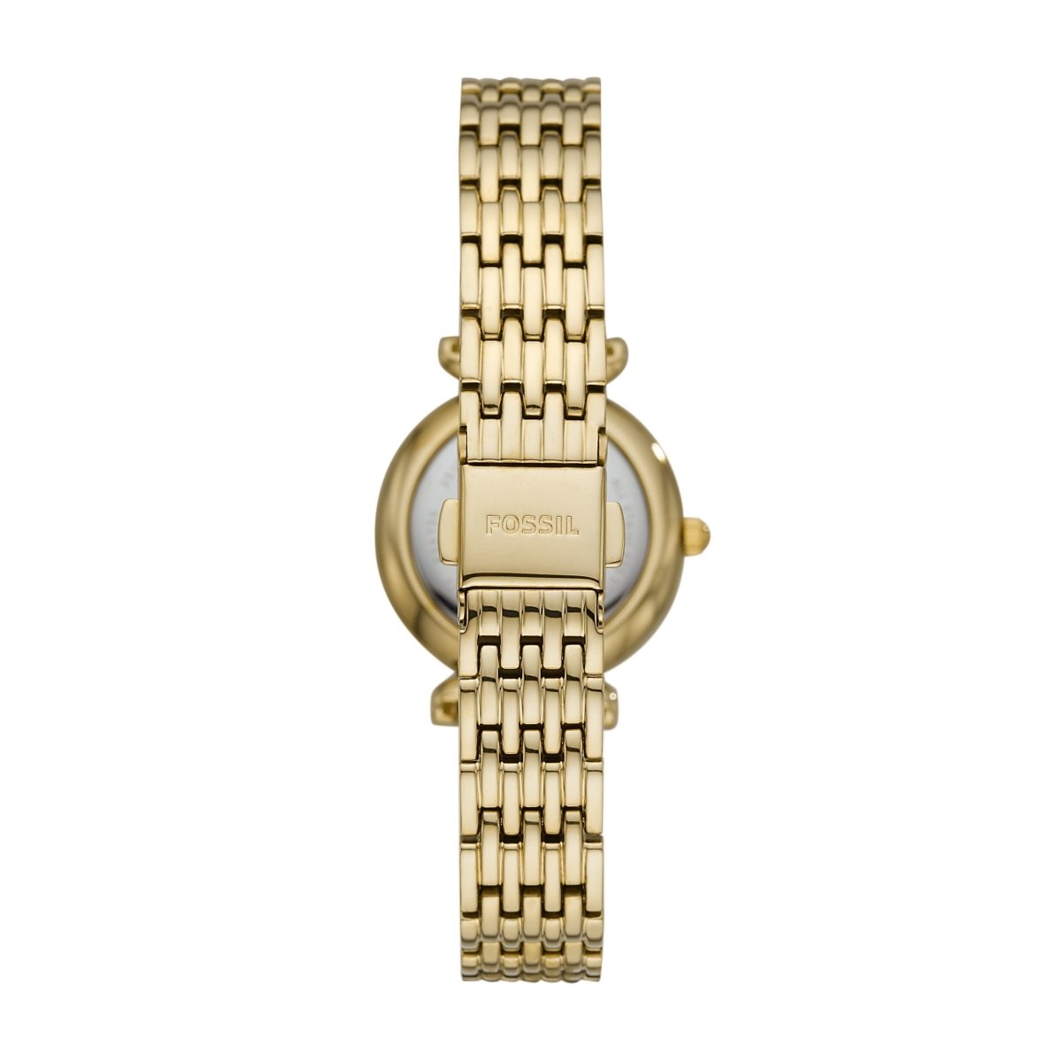 Fossil Carlie Mini Three-Hand Gold-Tone Stainless Steel Watch | Time Watch Specialists