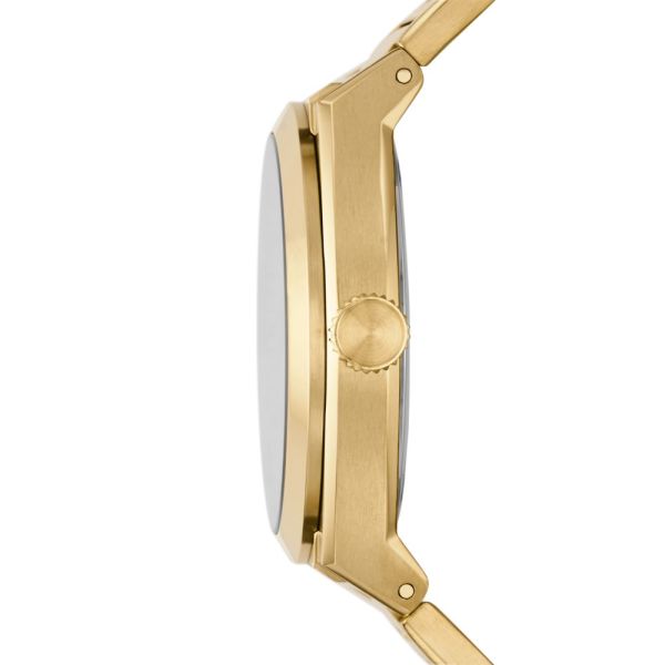 Fossil Everett Three-Hand Date Gold-Tone Stainless Steel Men's Watch | FS5965