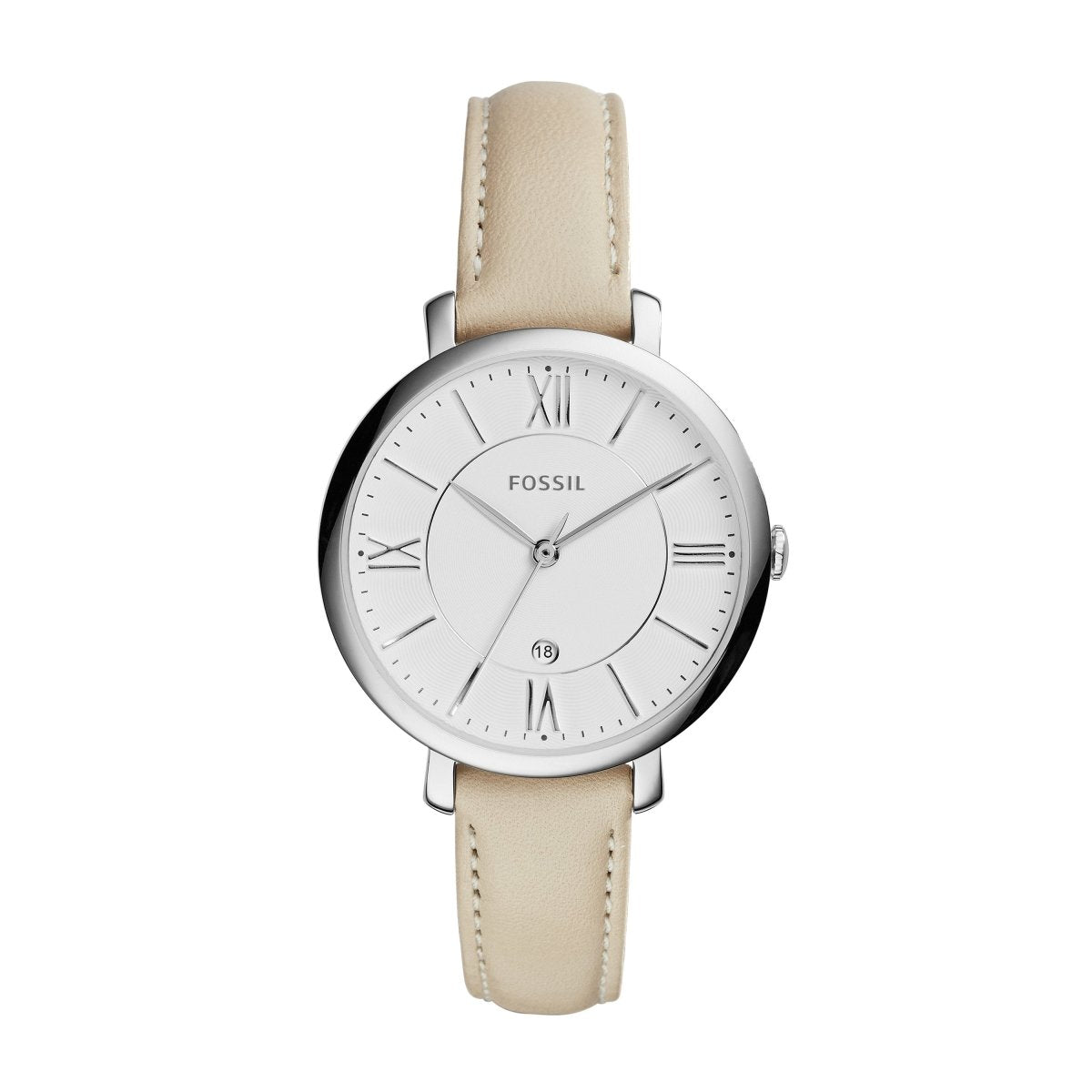 Fossil Jacqueline Beige Leather Watch - ES3793 | Time Watch Specialists