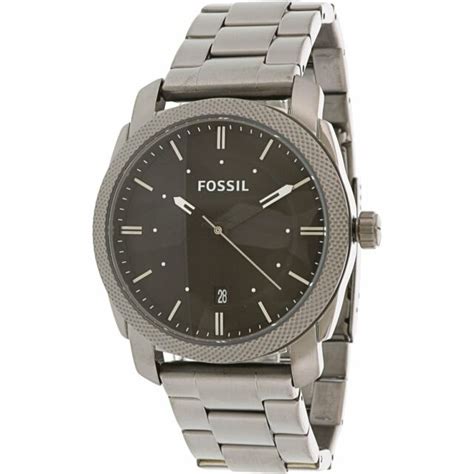 Fossil Machine Smoke Round Stainless Steel Men's Watch - FS4774 | Time Watch Specialists
