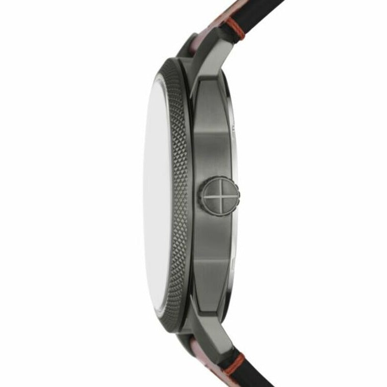 Fossil Machine Three-Hand Date Brown Leather Men's Watch - FS5900 | Time Watch Specialists