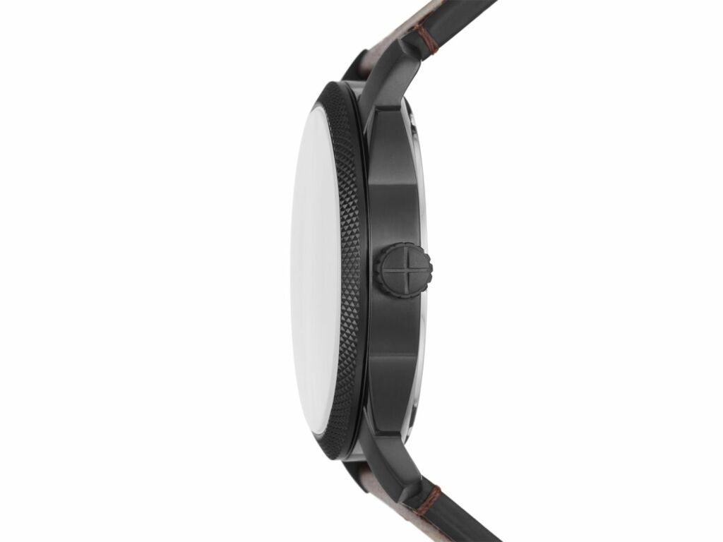 Fossil Machine Three-Hand Date Brown Leather Men's Watch - FS5901 | Time Watch Specialists