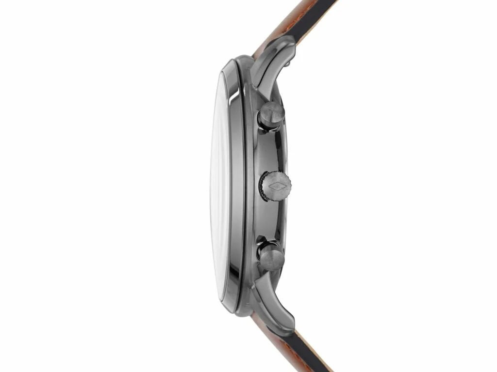 Fossil Neutra Chrono Smoke Round Leather Men's Watch | FS5512 | TIME Watches