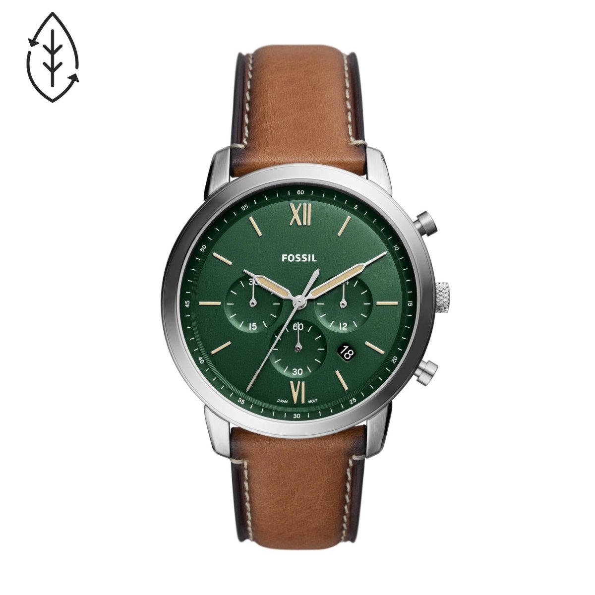 Fossil Neutra Green and Silver Men's Watch | FS5963 | Time Watch Specialists