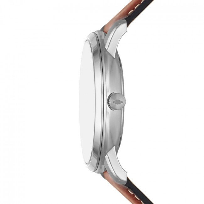 Fossil Neutra Minimalist Multifunction Brown Leather Men's Watch - FS5903 | Time Watch Specialists