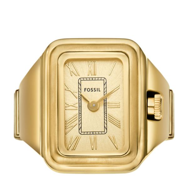 Fossil Raquel Ring Two - Hand Gold - Tone Stainless Steel Women's Ring Watch | ES5343 | TIME Watches