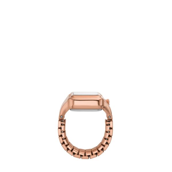 Fossil Raquel Two-Hand, Rose Gold-Tone Stainless Steel Women's Ring Watch | ES5345 | Time Watch Specialists