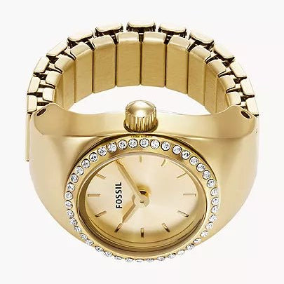 Fossil Ring Two - Hand Gold - Tone Stainless Steel Woman's Watch | ES5319 | TIME Watches