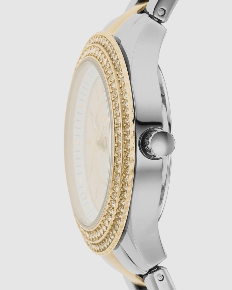 Fossil Stella Three-Hand Date Two-Tone Stainless Steel Watch - ES5138 | Time Watch Specialists