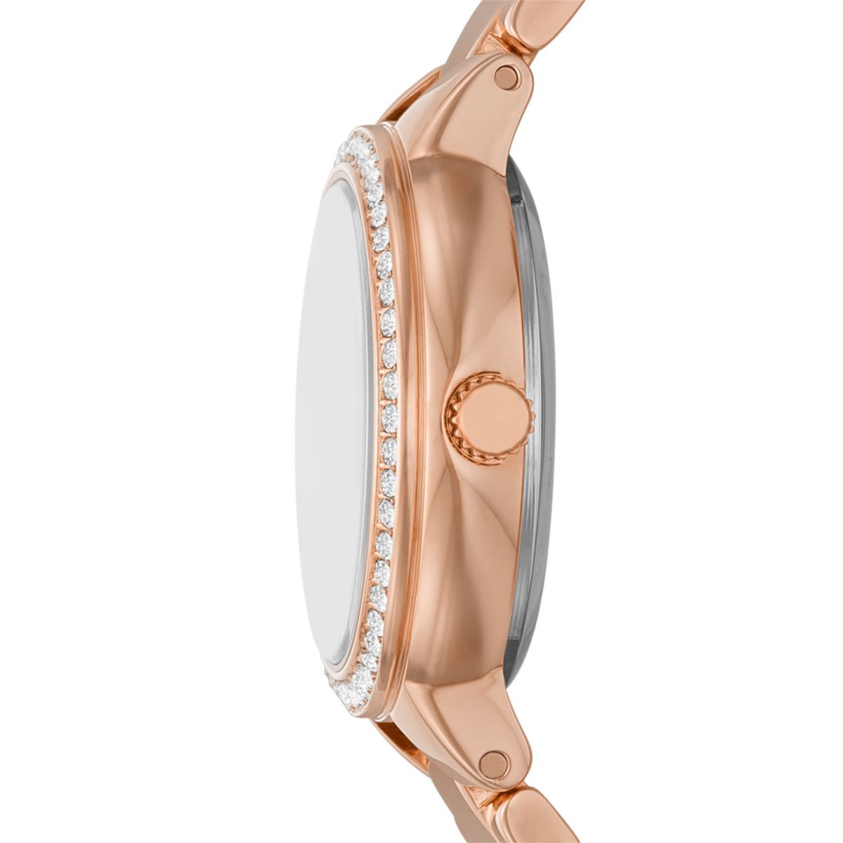 Fossil Virginia Three-Hand Rose Gold-Tone Stainless Steel Mesh Women's Watch - ES5111 | Time Watch Specialists