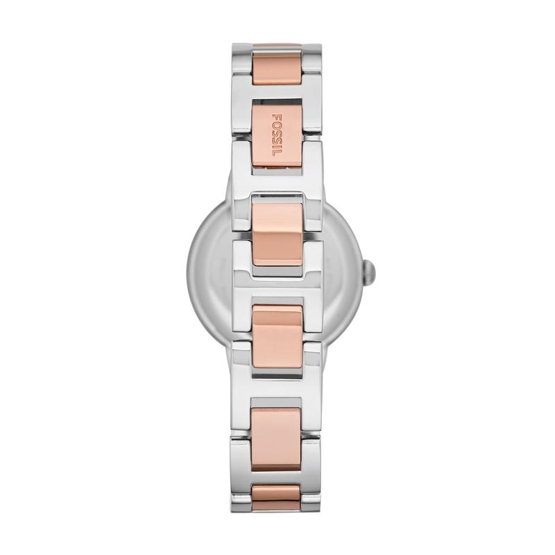 Fossil Virginia Two Tone Silver/Rose Gold Watch - ES3405 | Time Watch Specialists