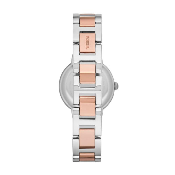 Fossil Virginia Two Tone Silver/Rose Gold Watch | ES3405