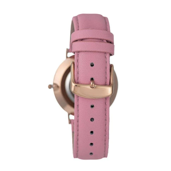 Hallmark Pink Leather Strap White Dial Women's Watch | HL2060P