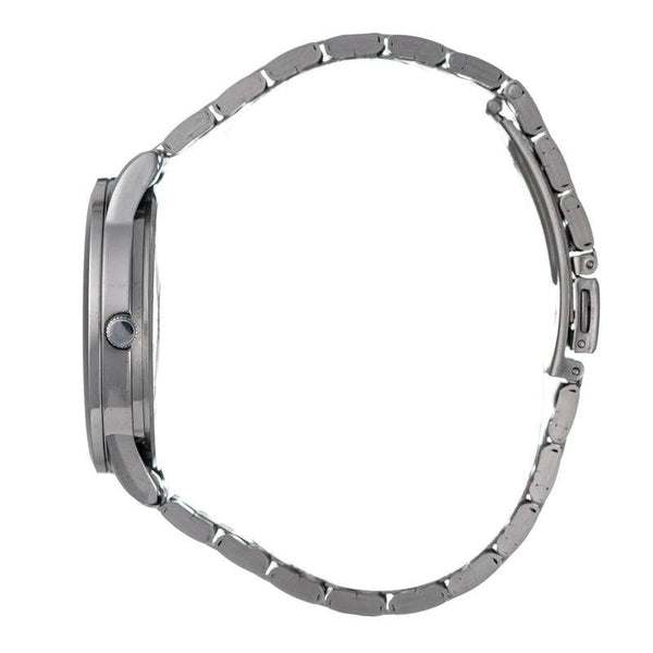 Hallmark Silver Bracelet Black Dial Men's Watch | HF1472B