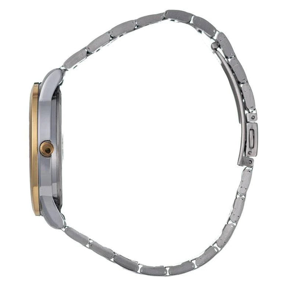 Hallmark Two-Tone Metal Strap White Dial Men's Watch | HD1477S