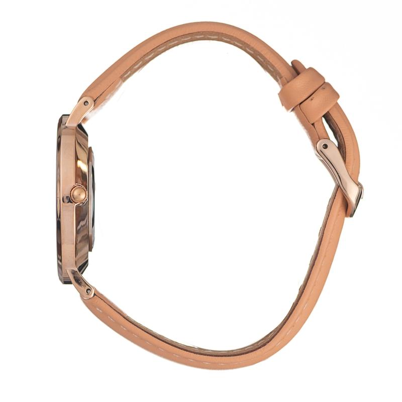 Hallmark White Dial Tan Leather Men's Watch - HL2044T | Time Watch Specialists