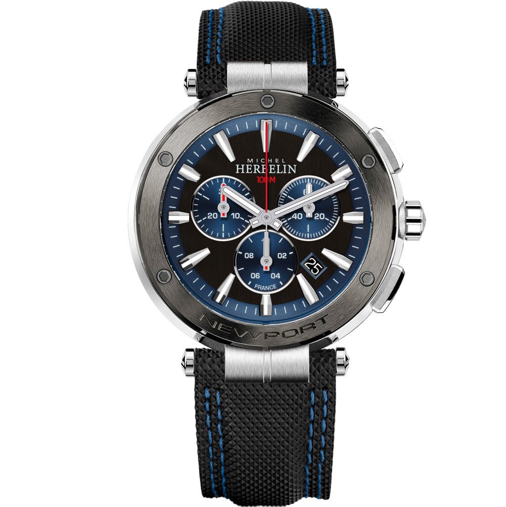 Herbelin Newport Chronograph Men's Watch - 37688/AG65 | Time Watch Specialists