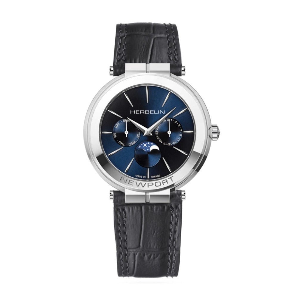 Herbelin Newport Slim Men's Watch - 12722/AP15 | Time Watch Specialists