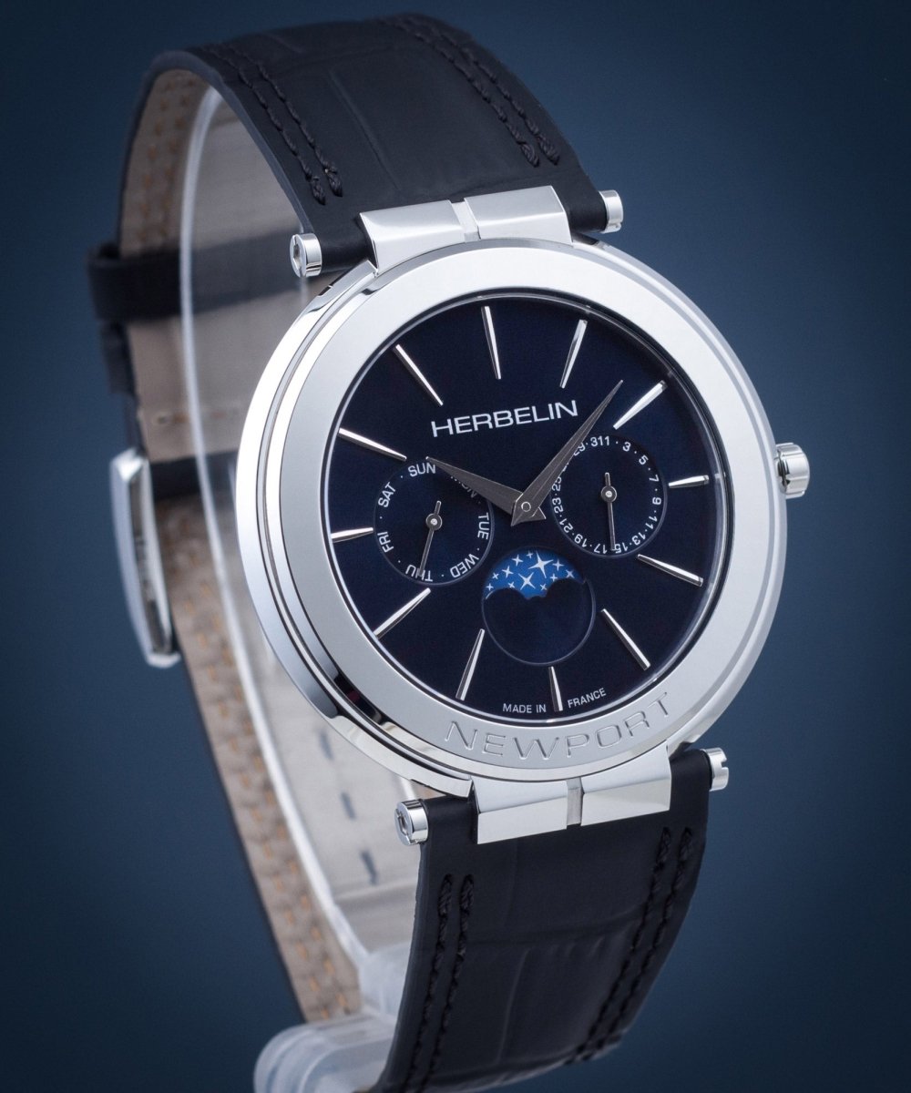 Herbelin Newport Slim Men's Watch - 12722/AP15 | Time Watch Specialists