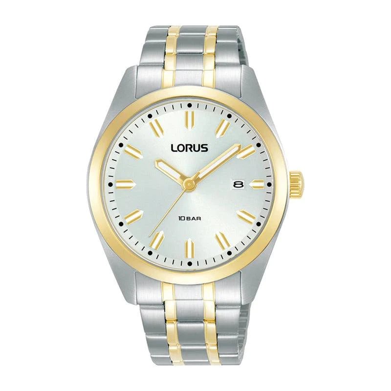 Lorus Two-Tone Stainless Steel White Dial Men's Watch | RH978PX9 | Time Watch Specialists