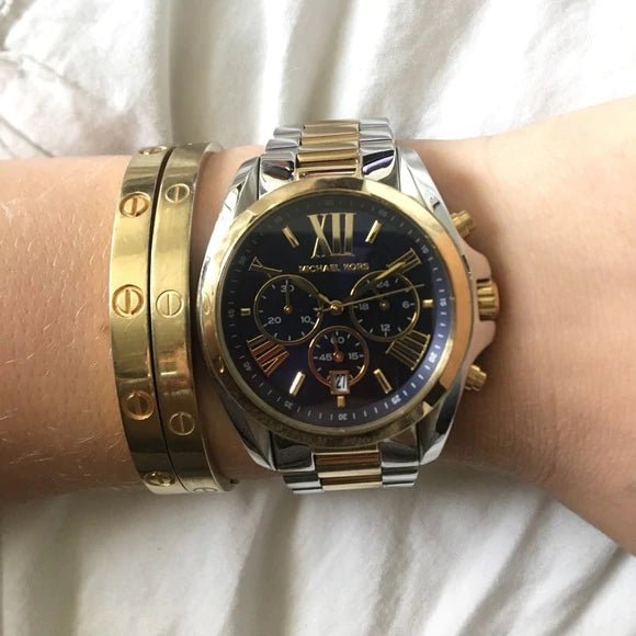 Michael Kors Bradshaw 2-Tone Round Stainless Steel Women's Watch - MK5976 | Time Watch Specialists