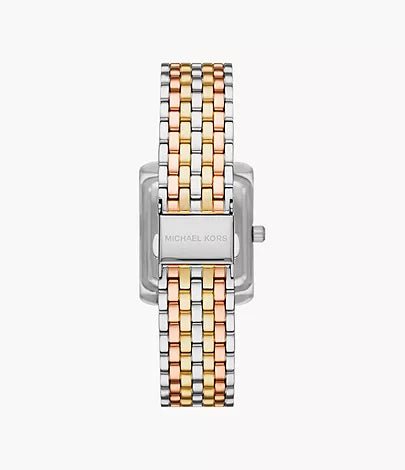 Michael Kors Emery Three-Hand Tri-Tone Stainless Steel Woman's Watch | MK4744 | Time Watch Specialists